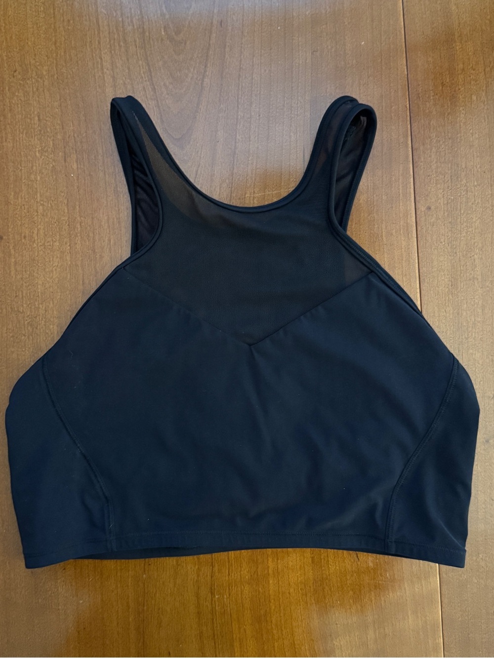 Lululemon, Black High-Neck Women's Crop Bralette, Sz 10